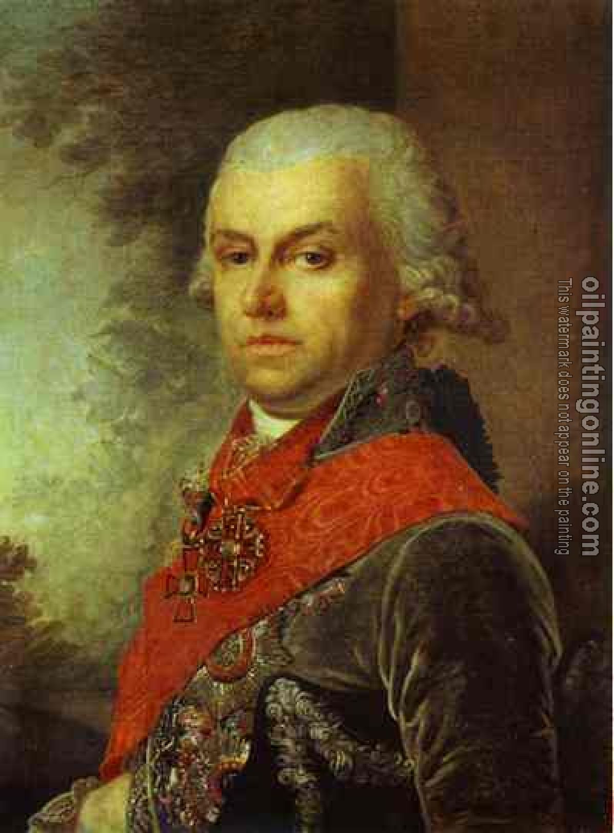 Vladimir Borovikovsky - Portrait of D. P. Troschinsky